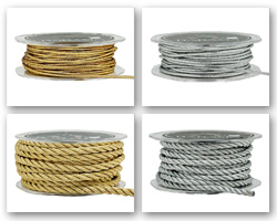 METALLIC CORD - Gold and Silver