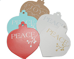 CHRISTMAS BAUBLE GIFT TAG PACK