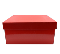 LARGE GIFT BOX and LID PACK-Gloss Red