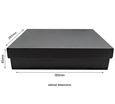 LARGE SHIRT BOX and LID PACK-Matte Black #2