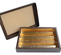 CHOC BOX w/LID-Pelle Marrone