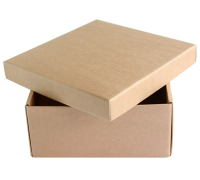 Easy Fold-Low Gift Box (Base and Lid)-Natural #2