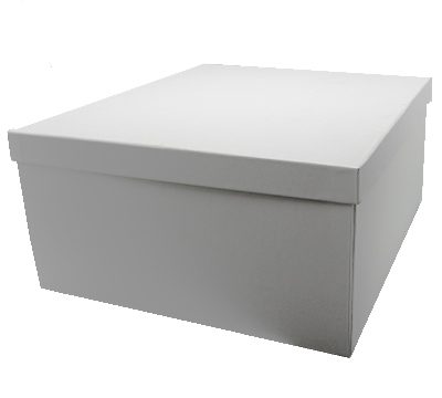 CASEMADE FOLD-UP LARGE GIFT BOX-White Linen