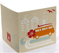 GIFT CARD COMBI KRAFT-Tang/Scarlet/Tiffany/White