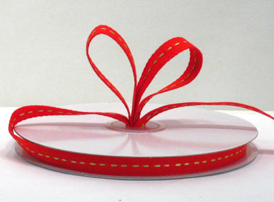 10mm STITCHED CANVAS-Red/Green
