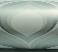 50cm RETRO WRAP-White Pearl/ Silver