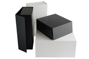 Rigid box with magnetic closure