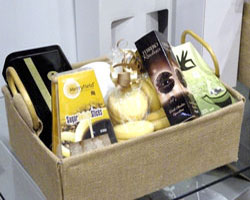 JUTE HAMPER TRAY with HANDLES