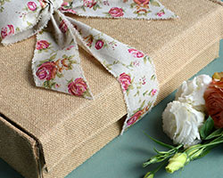 JUTE HAMPER BOX with LID
