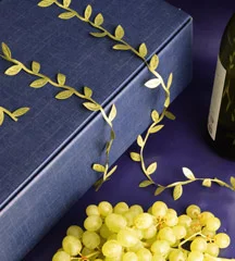 Double corporate wine box in navy
