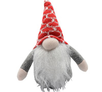 16cm NORDIC GNOMES SET-Silver-Red
