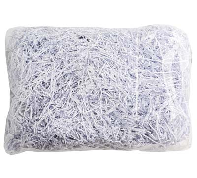 3mm SHREDDED PAPER 80gsm 1kg Bag-White