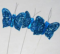 4cm SHEER BUTTERFLY-Blue