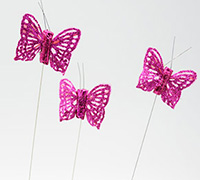 4cm SHEER BUTTERFLY-Purple
