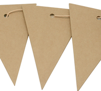 CARBOARD BUNTING TAG-Natural