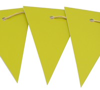 CARBOARD BUNTING TAG-Chartreuse