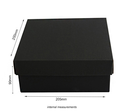 SMALL LOW GIFT BOX and LID PACK-Matte Black #3
