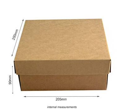 SMALL LOW GIFT BOX and LID PACK-Natural #3