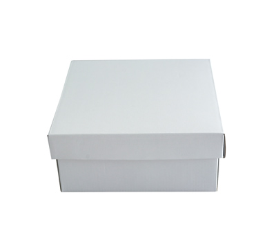 SMALL LOW GIFT BOX and LID PACK-Gloss White