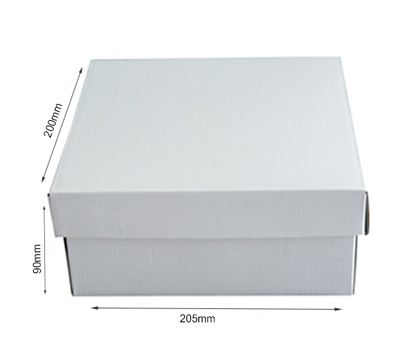 SMALL LOW GIFT BOX and LID PACK-Gloss White #3