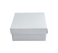 SML LOW GIFT BOX & LID PACK-Gloss White