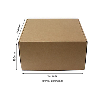 SMALL LOW GIFT SHIPPING BOX PACK-Natural #4