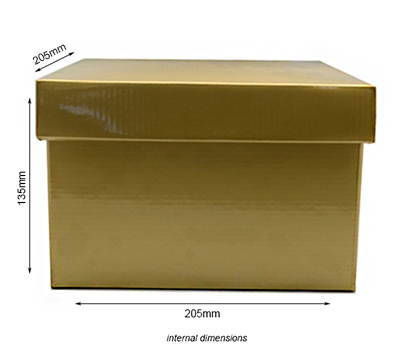 SMALL GIFT BOX and LID PACK-Gold #3