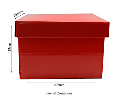 SMALL GIFT BOX and LID PACK-Gloss Red #3