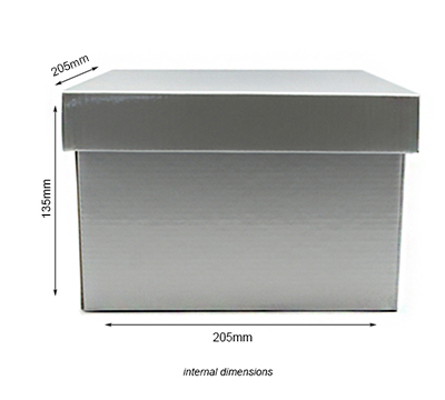 SMALL GIFT BOX and LID PACK-Silver #3