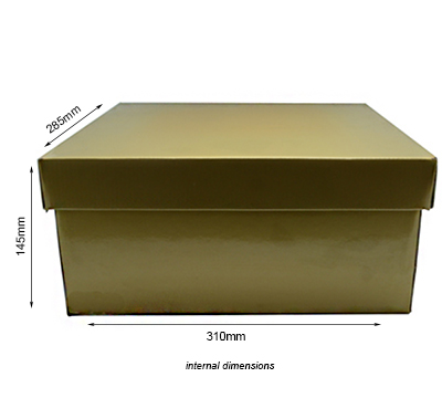 LARGE GIFT BOX and LID PACK-Gold #2