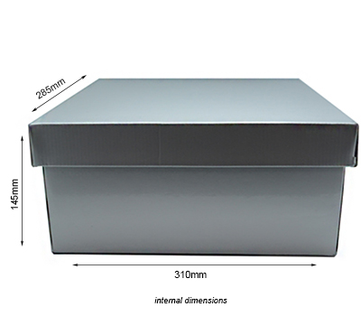 LARGE GIFT BOX and LID PACK-Silver #2