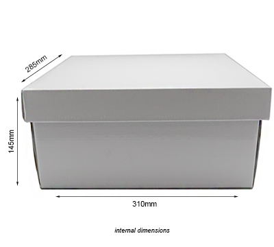 LARGE GIFT BOX and LID PACK-Gloss White #2
