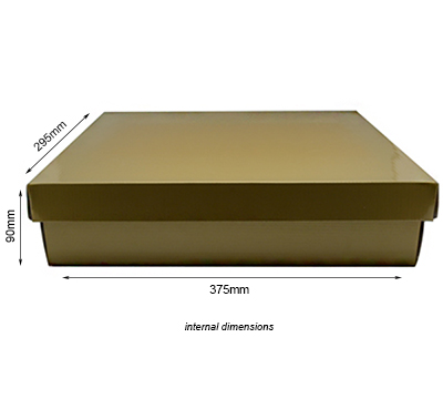 LARGE SHIRT BOX and LID PACK-Gold #2