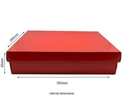 LARGE SHIRT BOX and LID PACK-Gloss Red #2