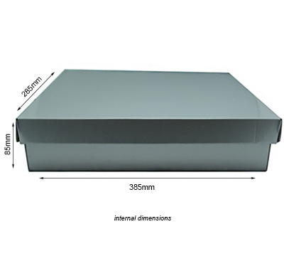 LARGE SHIRT BOX and LID PACK-Silver #2