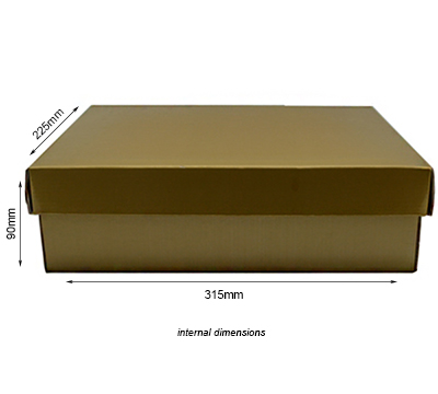 SMALL SHIRT BOX and LID PACK-Gold #2