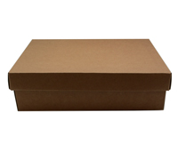 (NQR) SML SHIRT BOX & LID PACK-Natural