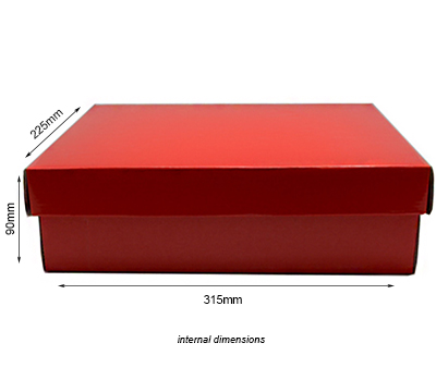 SMALL SHIRT BOX and LID PACK-Gloss Red #2