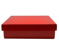 SML SHIRT BOX & LID PACK-Gloss Red