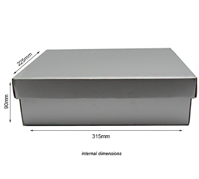SMALL SHIRT BOX and LID PACK-Silver #2