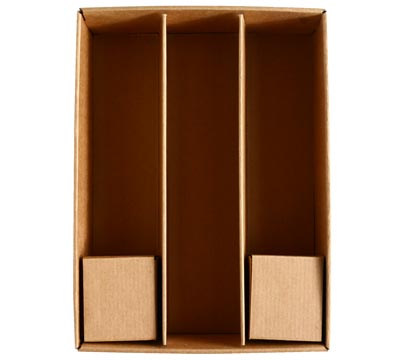 SMALL SHIRT INSERT Wine and Glass-Natural Kraft #2