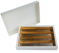 CHOCOLATE BOX with LID LARGE-Pelle Bianco