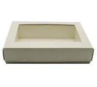 BISCO BOX with LID-Pelle Bianco