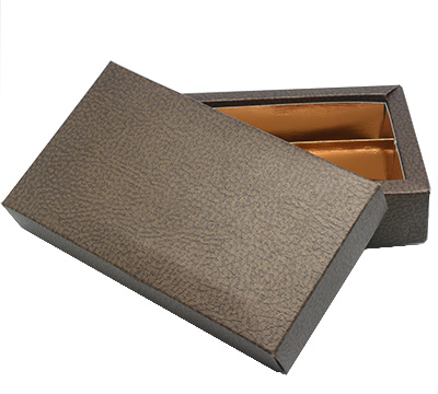 CHOCOLATE BOX with LID SMALL-Pelle Marrone #2
