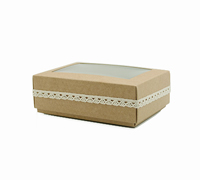 SMALL GIFT BOX with WINDOW-Natural