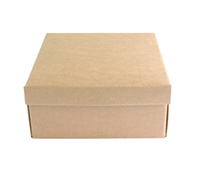 Easy Fold  - Low Gift Box (Base & Lid) - Natural