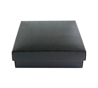 Easy Fold Chocolate Box PACK-Black Linen