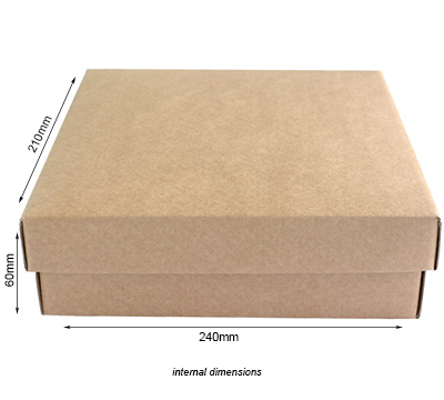 Easy Fold - Chocolate Box (Base & Lid) - Natural #3