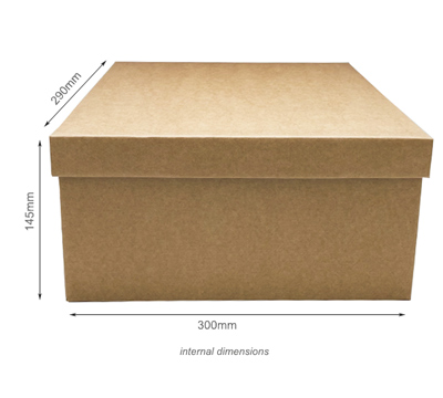 Easy Fold Gift Large Box PACK-Natural #2