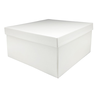 Easy Fold Gift Large Box PACK-White Linen #3